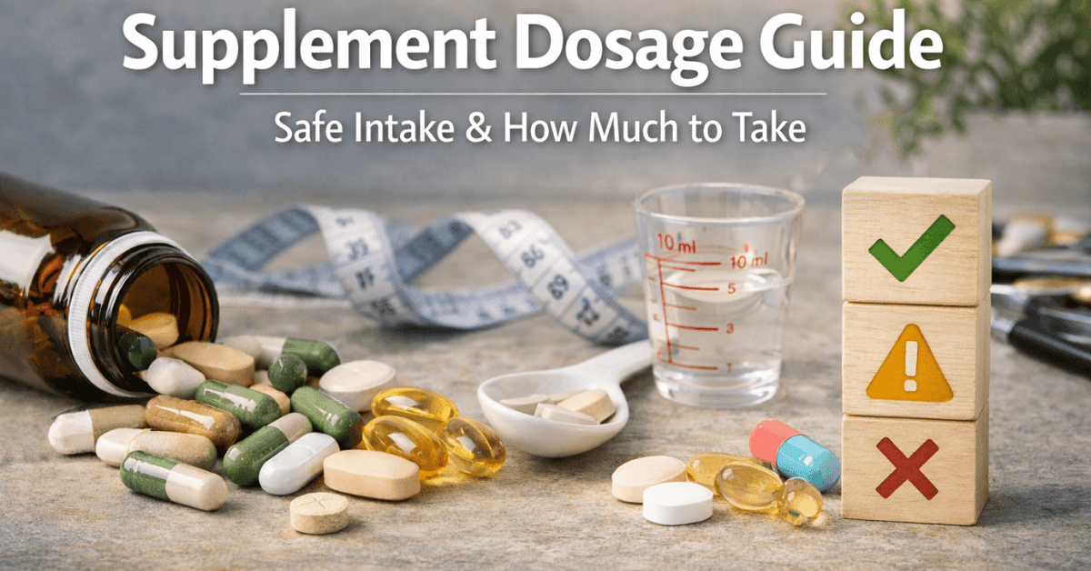 Supplement Dosage Guide: How Much Should You Take Safely?