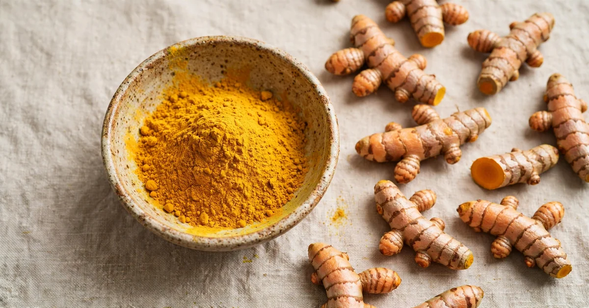 Turmeric root and powder