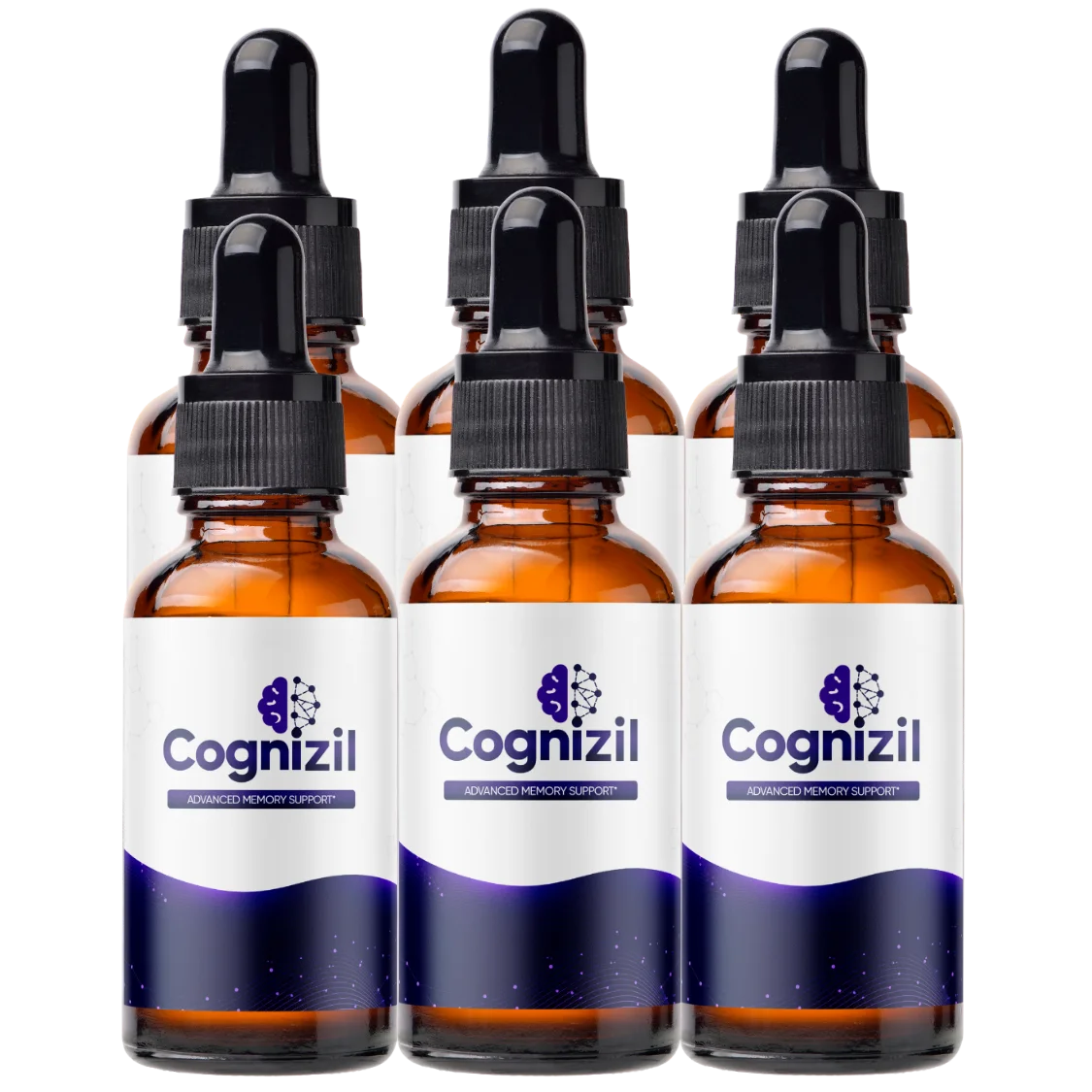 Cognizil Advanced Memory Support liquid dropper bottles