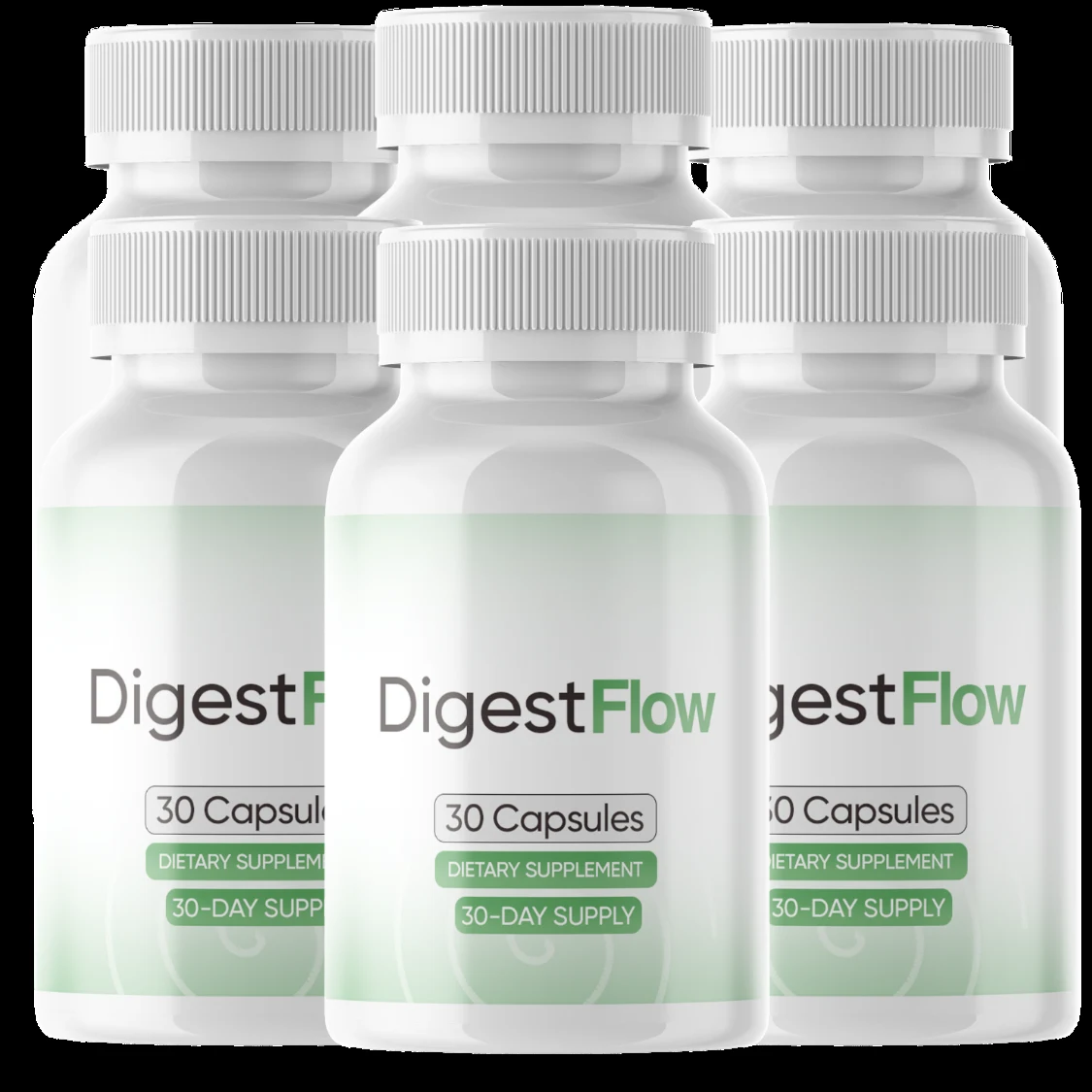 Digest Flow supplement bottles, 30 capsules dietary supplement