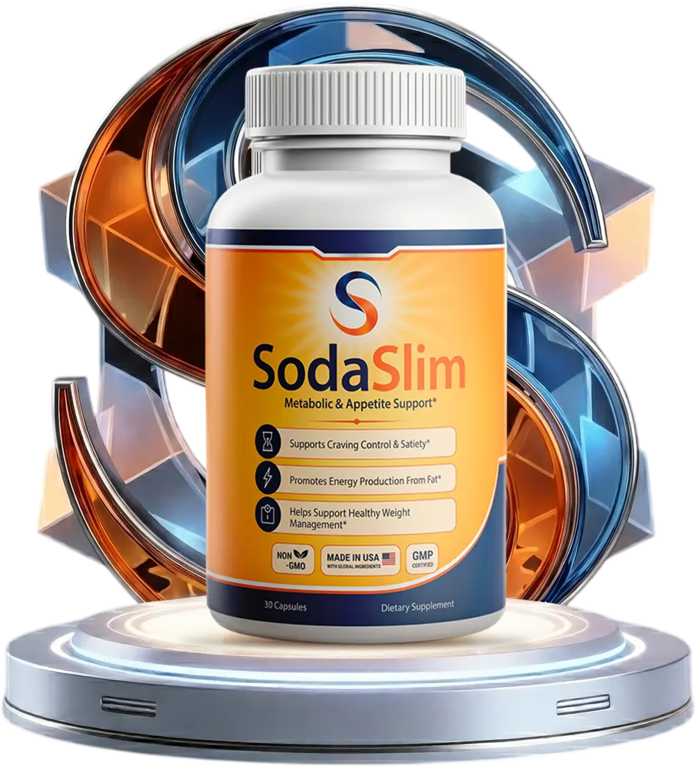 SodaSlim supplement bottle product photo
