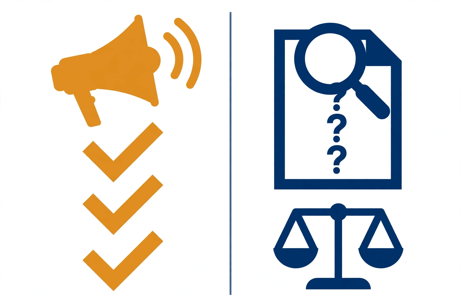 Infographic comparing supplement marketing claims with research evidence